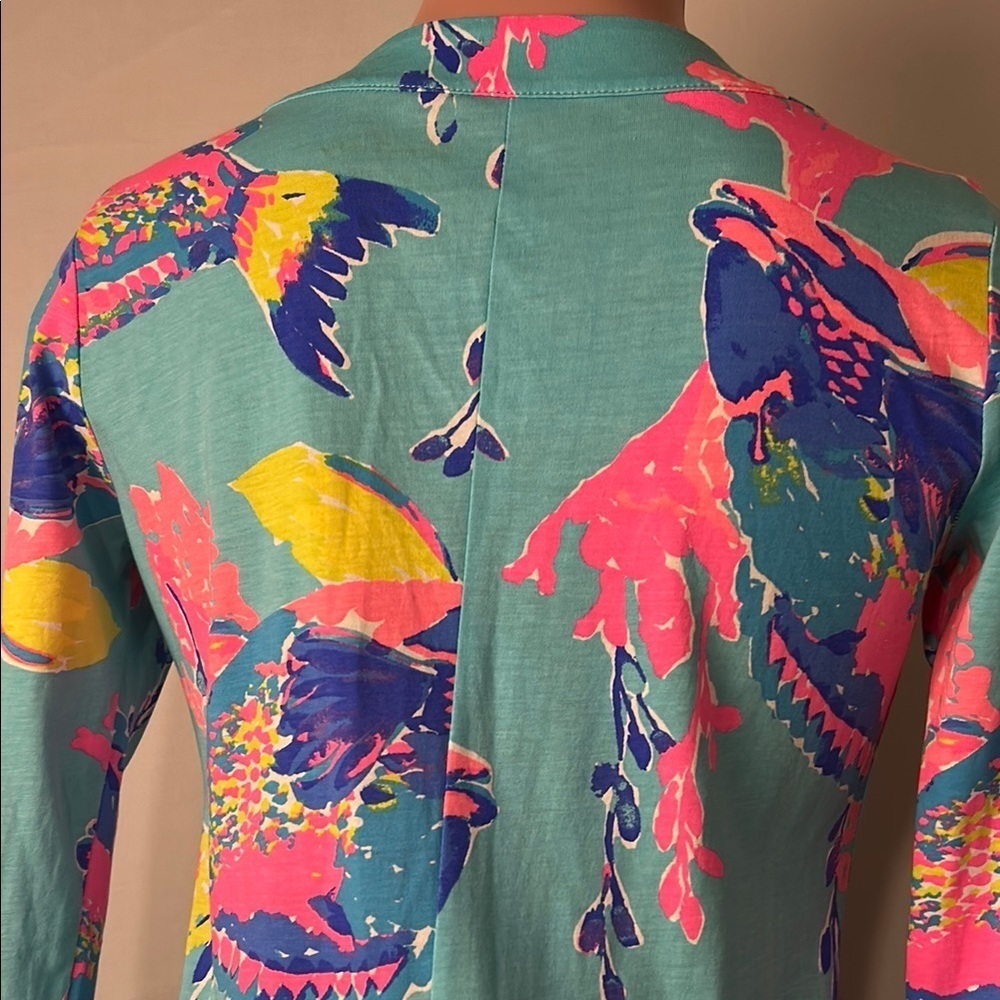 Lilly Pulitzer RIVA DRESS Shorely Blue Sandstorm FISH SEALIFE Sz S - Picture 13 of 15